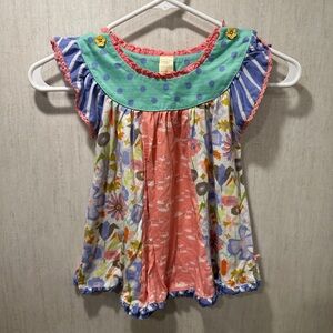 Matilda Jane Multicolor Floral Kids Blouse
